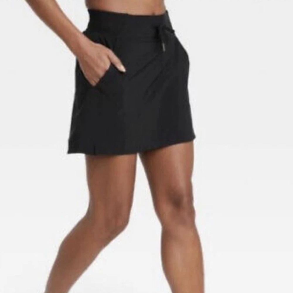 All In Motion Black Active Skirt Built-in-Shorts Tennis Pickleball L